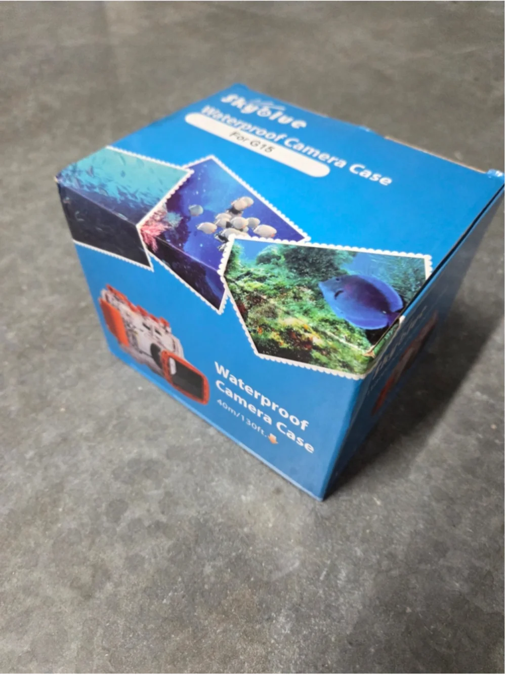 Waterproof Camera Case for G15 - Blue Photography Underwater